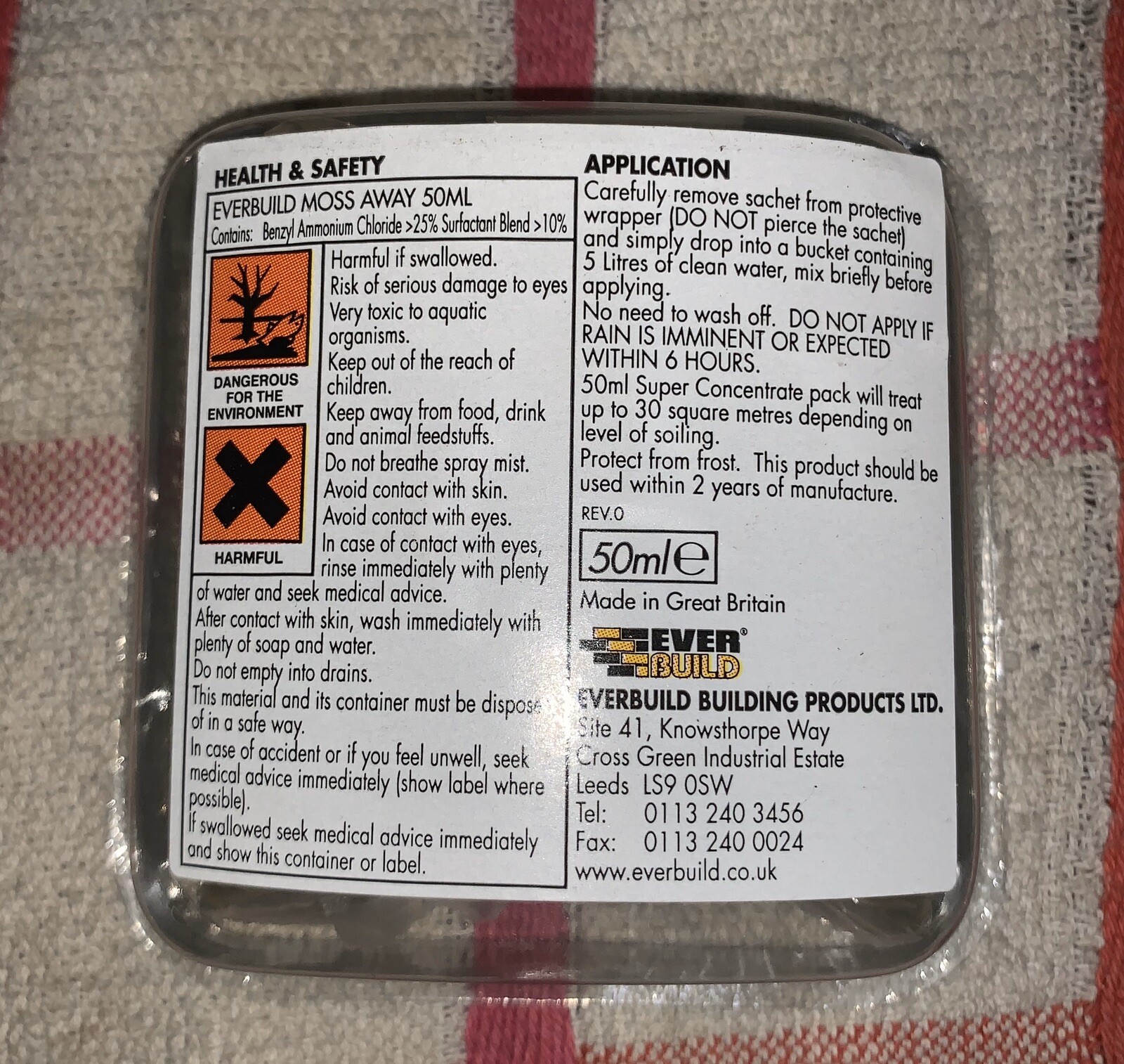 EVERBUILD PATIO WIZARD MOSS AWAY STRONG CONCENTRATE KILLS WEEDS MOULD