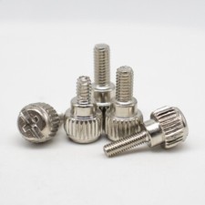 M3.5 6 -32 PC Computer Case Thumbscrews Thumb Screws Silver Tone 20pcs