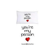 You're My Person Pillowcase Grey's Anatomy Unique Gift by BeeGeeTees (1 Queen)