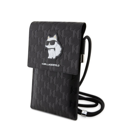 Karl Lagerfeld Universal iPhone Bag Wallet Saffiano Choupette Tasche Cardslot