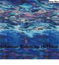 Bohemian Blends Deep Blue Waters Cotton Quilt Fabric by Hoffman BTY 