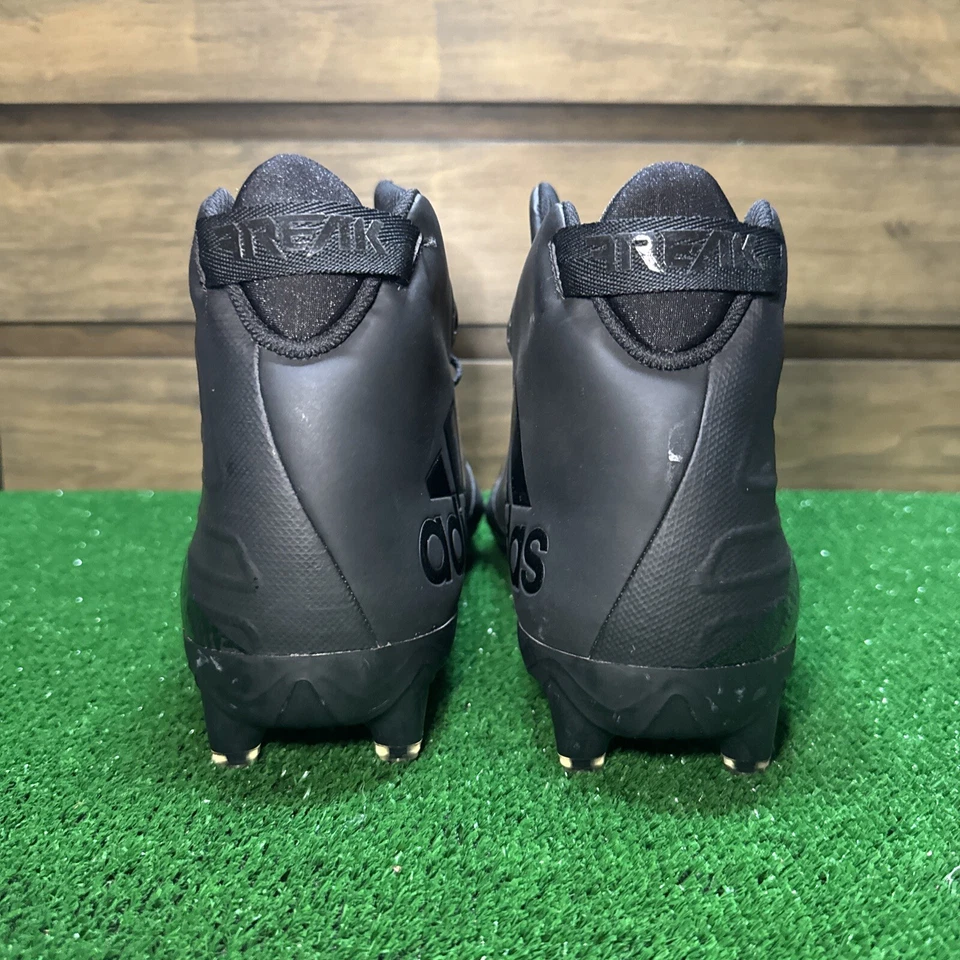 Adidas Freak X Carbon Mid Men's Football Cleats Triple Black Size 18 - Image 4 of 4