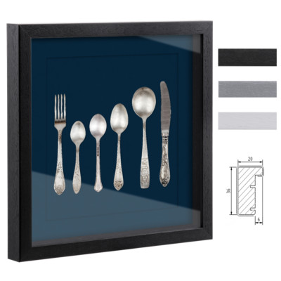 Objektrahmen VARIO36 70x90cm - Tiefer Bilderrahmen Für Trikots