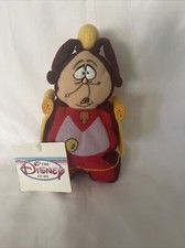 The Disney Store Beauty and the Beast COGSWORTH Mini Bean Bag Plush 7" C6 
