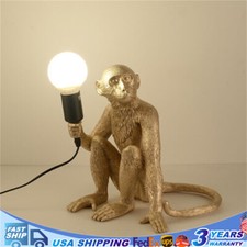 Vintage Resin Monkey Table Lamp Sitting Monkey Light Home/Office Table Lamp