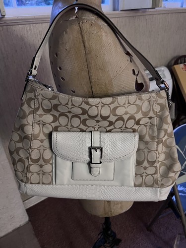 NWT Coach Charlie Signature Python Hobo *Style #F32081*