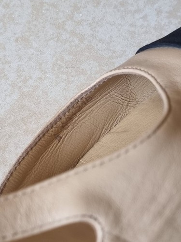 Chanel Slingback Beige &Black Size 37 - Picture 9 of 10