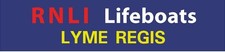 RNLI LIFE BOAT RESCUE LIFEBOAT STATION VINYL STICKER LYME REGIS