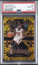 2023 PANINI SELECT GOLD DISCO #40 JIMMY BUTLER 8/10 PSA 10