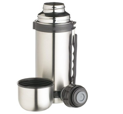 MasterClass Stainless Steel Vacuum Flask with Handle, 750 ml (1.25 Pints)- New