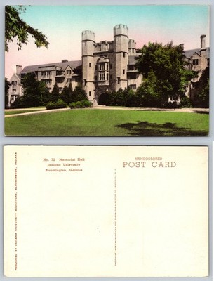 Memorial Hall Indiana University Bloomington Indiana Postcard