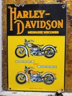 VINTAGE HARLEY DAVIDSON PORCELAIN SIGN RARE MOTORCYCLE SERVICE VERIBRITE DEALER