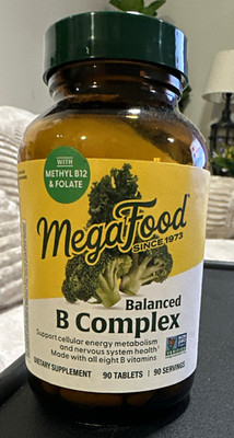 MegaFood Balanced B Complex Methyl B12 & Folate 90 Tablets Non-GMO
