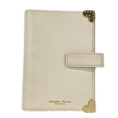 Samantha Thavasa Petit Choice Cream Leather Agenda