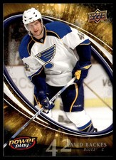2008-09 Upper Deck Power Play Box Set David Backes St. Louis Blues #252