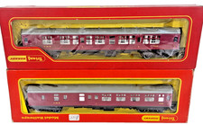 2x Hornby Railways 5051 5051 OO Gauge LMS CORRIDOR BRAKE COACH Maroon Box Packed