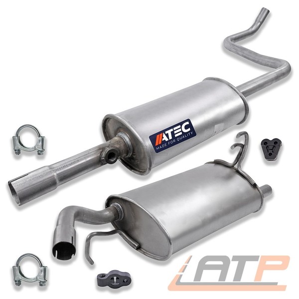 MittelschalldÄMpfer EndschalldÄMpfer FÜR Mitsubishi Colt 6 Z3 1.1 1.3 04-12-image