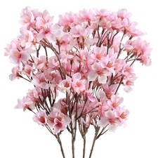4Pcs Artificial Cherry Blossom Branches: 15.7