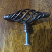 33 Oil Rubbed Bronze Birdcage Kitchen & Bathroom Cabinet Knob pulls 3” x 1” w 