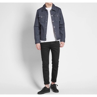 Acne Studios Ace Stay Cash Black Slim Jeans Mens 34x32 Denim Pants