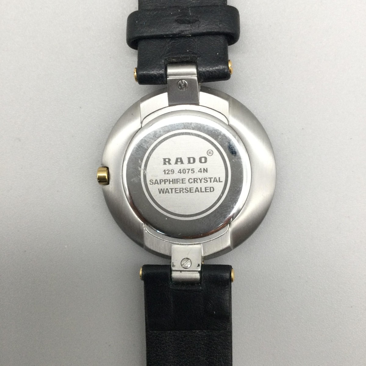 Rado La Coupole Mens Watch 32mm Date Sapphire Crystal BROKEN STRAP