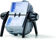 Visifix Flip Rotary Business Card Holder - Includes 200 Pockets for Holding 400