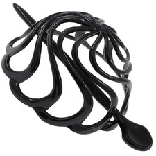 Camila Paris CP2867 French Hair Bun Clip 1 Count Pack of 1 , Swirl Black
