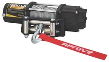 Aprove 4500 LB Winch with Steel Cable and 4-Way Roller