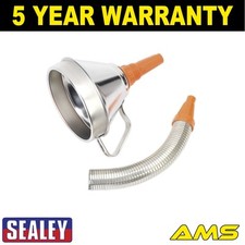 Image of Sealey Metal Flexible Spout Funnel with Filter 160mm FM16F