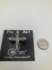 Beautiful New Spoontiques Pin Art Sparkly Jeweled Cross Brooch Pin — photo 2