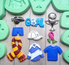 1x Mini Craft Mould: Sport Clothes & Accessories (Clay Resin Cupcake PMC)