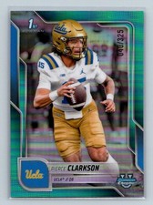 2025 Bowman University Chrome #156 Pierce Clarkson Aqua Refractor #/325 UCLA
