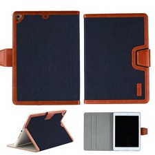For iPad 5th 6th Generation / Air 1 2 / Pro 9.7" Canvas Folio Smart Case Cover