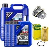 MotoröL Filter Set 5W-30 Liqui Moly 8 Liter + Schraube FüR Opel Movano B Vivaro