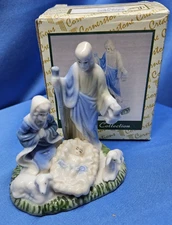 Cornerstone Creations Holiday Collection Nativity Creche Christmas Porcelain