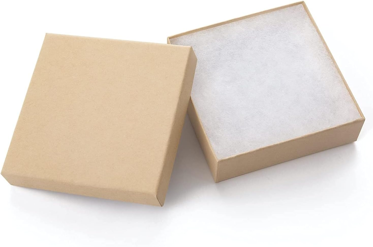 GEFTOL 20-Pack 3.5x3.5x1 Inch Small Cardboard Jewelry Gift Boxes