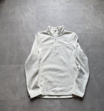 The North Face Women's Cream Hoodie Pullover Sweatshirt Small Logo Fleece