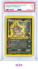 SHINING TYRANITAR POKEMON #113 2002 NEO DESTINY HOLO ENGLISH PSA 3
