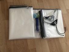 Plane robuste Plane Ösen, Dicke PVC wasserdichte transparente Plane 3x3m NP 109€