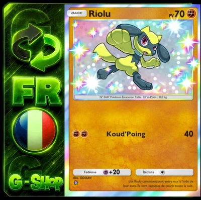 Pokemon TCG POCKET - Riolu Shiny - [🇫🇷FR] Français 🔄Échange - Photo 1/4