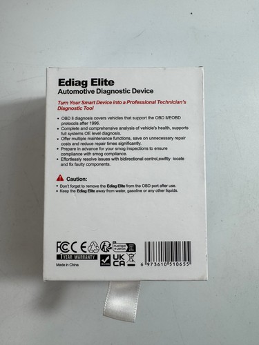 Herramienta de escáner de diagnóstico Kingbolen Ediag Elite Car OBD2 - Imagen 5 de 5