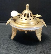 Antique  Brass Insence Burner Rare Collectible.  Late 19th Century 