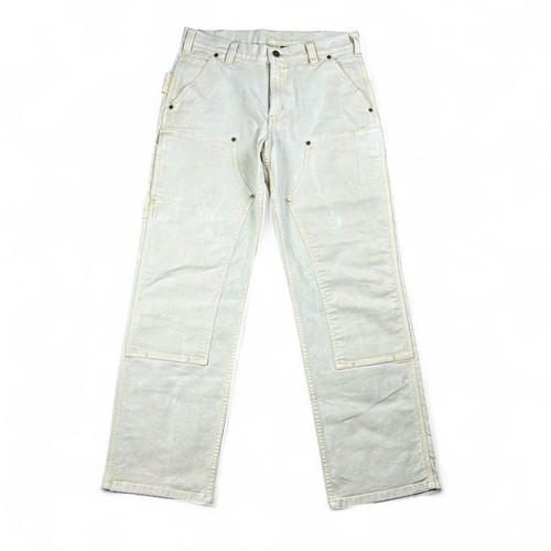 Vintage Carhartt Faded Yellow 30x30 Double Knee Work Pants