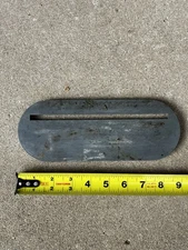 DELTA ROCKWELL HOMECRAFT 8" TABLE SAW BLADE INSERT TAB-118 9 1/8" X 3 1/2"