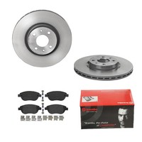 Brembo Bremsscheiben Coated Ø284 + BremsbelÄGe Vorne FÜR Fiat Doblo 223 Idea