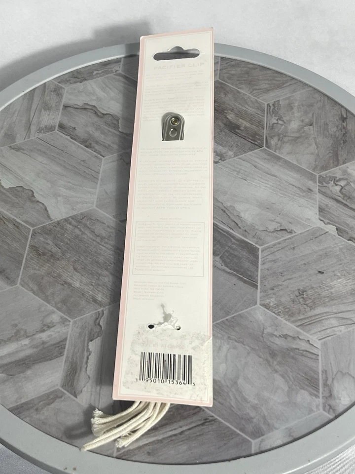 Shabby Chic Cream Macrame Accent Decorative Pacifier Strap Infant/Toddler Unisex - Image 2 of 4