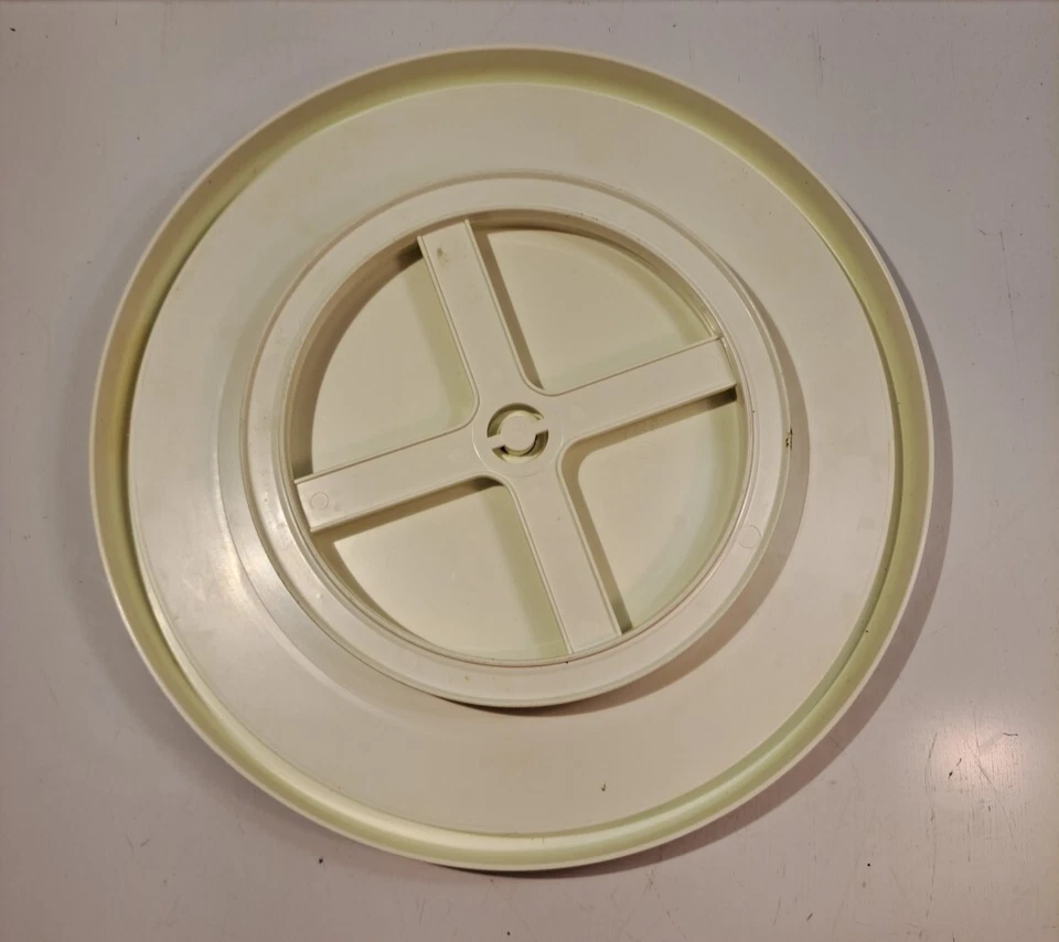 Copco Basics Non-Skid Pantry Cabinet Lazy Susan Turntable 12-Inch White/Gray - Image 2 of 4