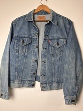 Vtg 70s LEVI S Type III 70505-0217 Denim Trucker Jacket USA Made Blue Size