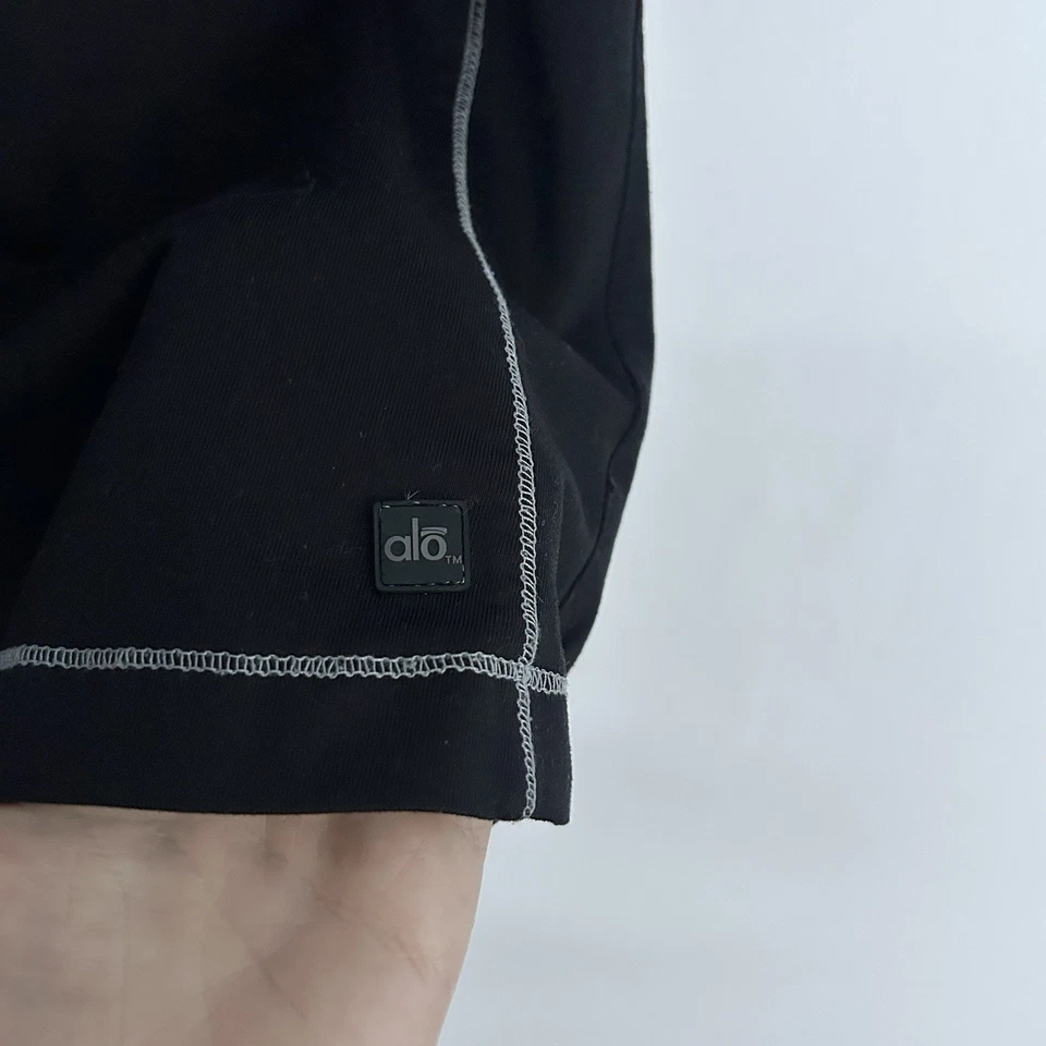 Alo Womens Cooflit Everyday Workout Top Size XL Logo Stretch Fitted Athleisure - Image 4 of 4