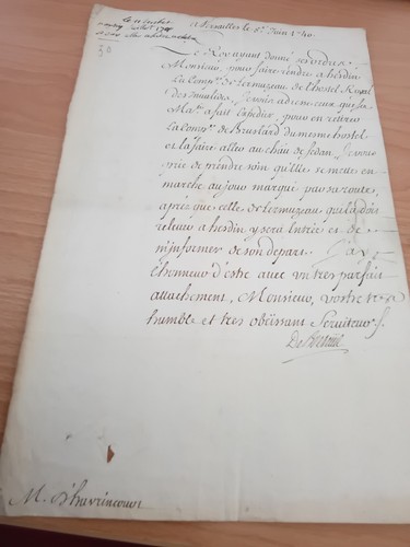 Louis 15 Ministre De La Guerre 1740 francois Le Tonnelier De BRETEUIL